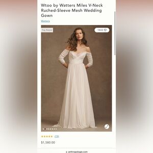 Anthropology wedding dress